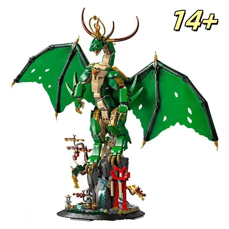 Hot New 1650pcs Ninja Figures Guards Guardian Dragon Mech Building Blocks Assemble Model Toys For Birthday Christmas Gifts - view 6