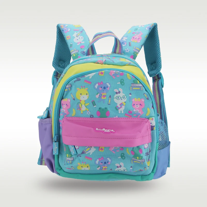 حقيبة مدرسية للأطفال حقيبة كتف للأطفال البنات Green Rabbit kawaii1-4 سنوات 11 بوصة