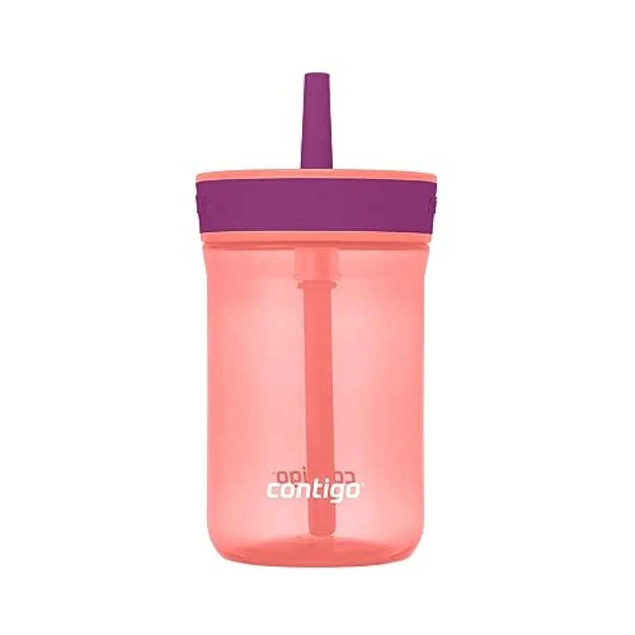 

' Leighton Straw Tumbler with Spill-Proof Leak-Proof Lid/Grape