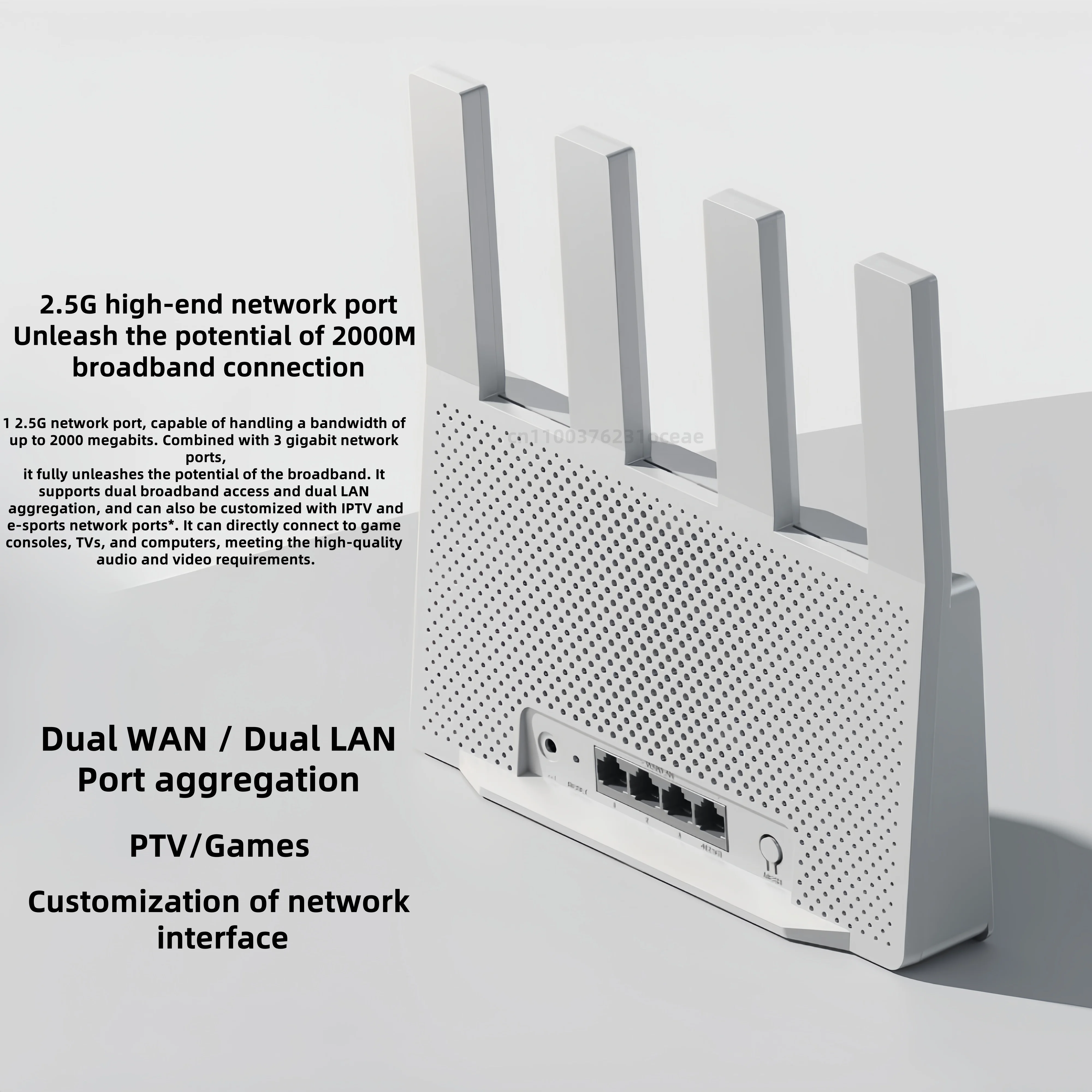 جهاز توجيه Xiaomi BE3600 WiFi 7 ثنائي النطاق كوالكوم رباعي النواة تسريع الألعاب 3570 ميجابت في الثانية مكرر شبكة LAN المزدوجة VPN #6