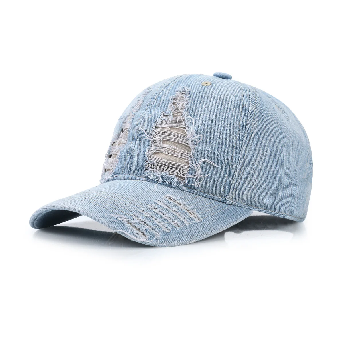 Unisex Sport Baseball Cap for Women Men Retro Wash Water Jeans Sun Hat Cotton Handfeeling Streetwear Hip Hop Denim Summer Hat