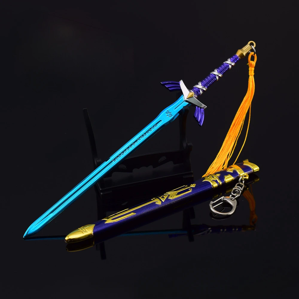 22cm lenda de cerda anime arma céu espada mestre lâmina azul edição arma modelo artefato liga ornamento presentes de aniversário brinquedos