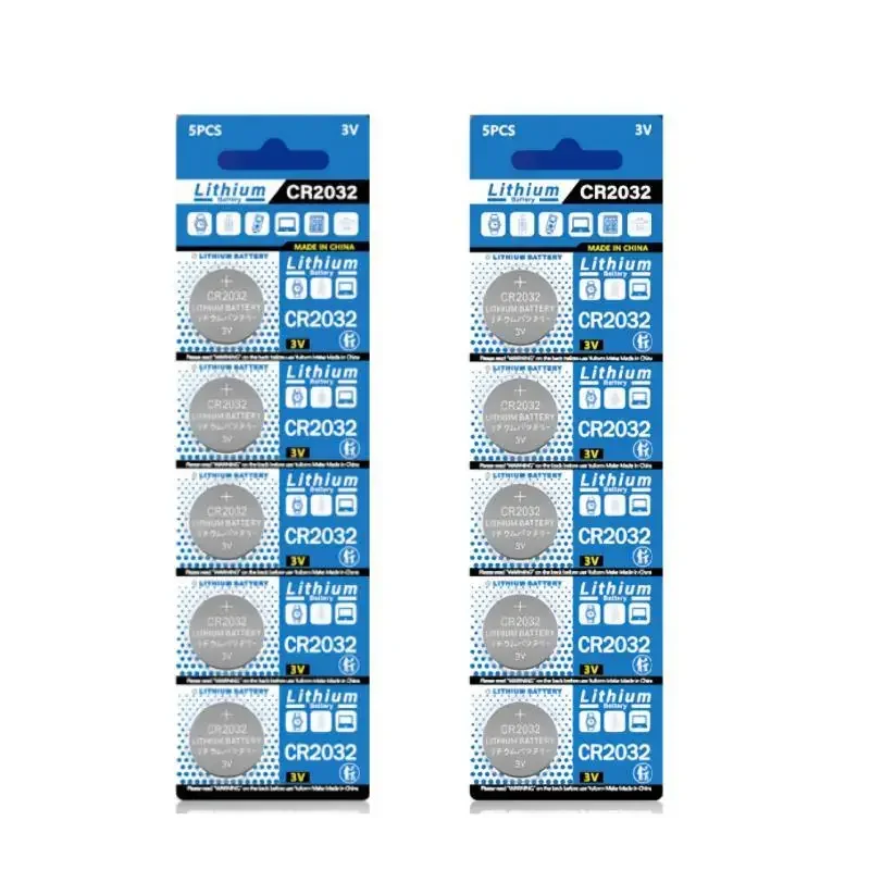 CR2032 3v button battery ECR2032 DL2032 BR2032 L2032 200mAh button battery suitable for watch toy computer replacement battery