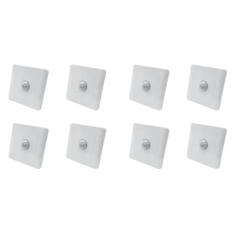 

Y42A-8X PIR Infrared Motion Sensor Switch 220V Auto Control LED Lamp Lighting Switch Smart Body Induction Detector