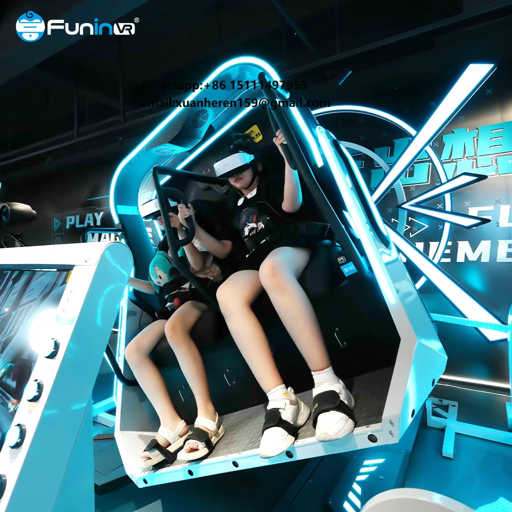 Silla de Movimiento Virtual para Juegos de Realidad Virtual, Simulador de Tiro 360°, Set de Juego VR, Cabina VR
