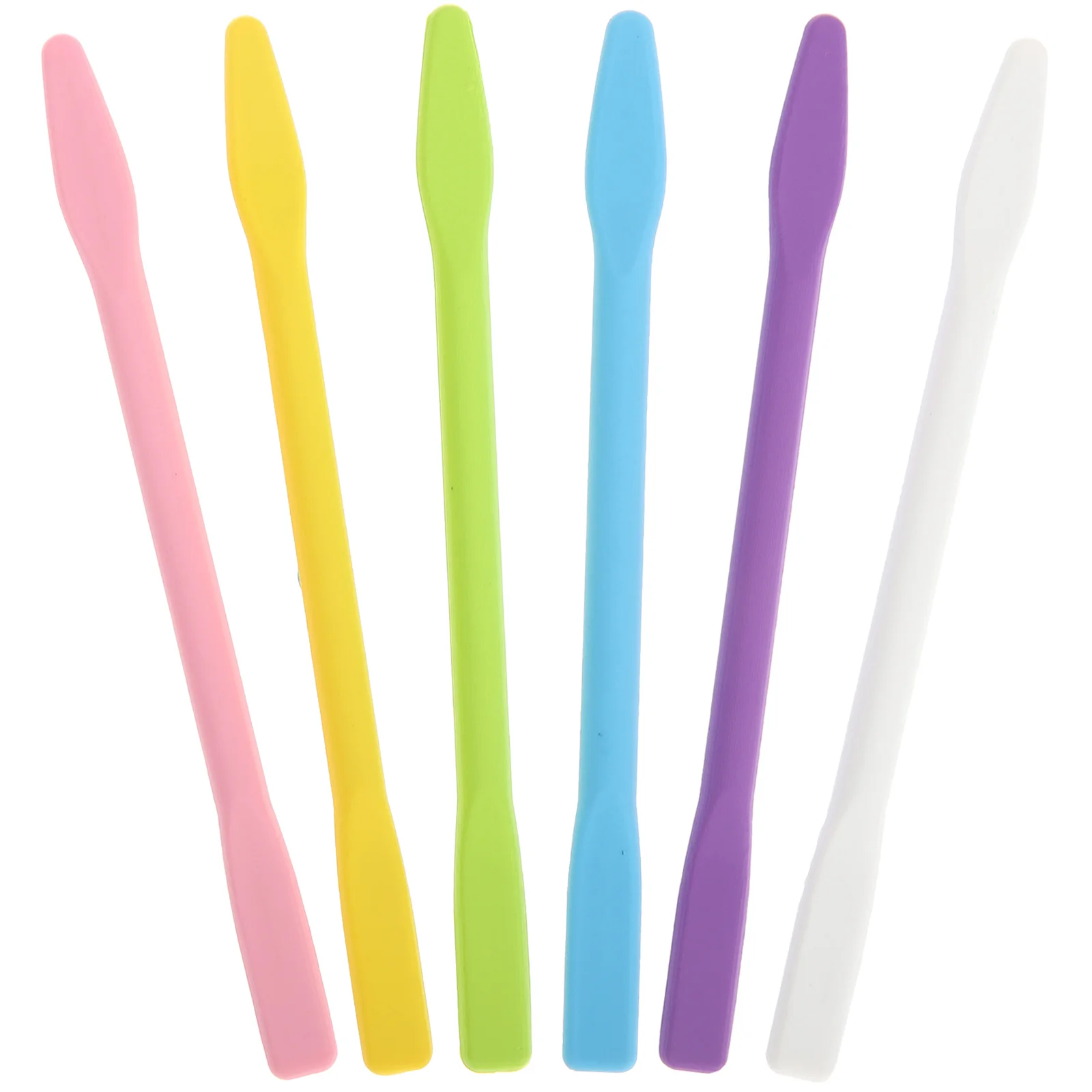 6 Pcs Silicone Stirring Rod Sticks for Crafts Makeup Stirrers Epoxy Resin Stainless Steel Mixer