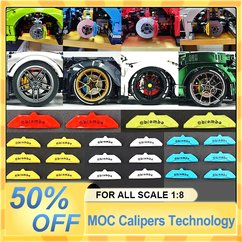 MOC Calipers Technology Accessories Compatible With LEGO CADA MouldKing SEMBO 1:8 Car 42115 42143 42125 Building Bricks Blocks