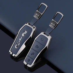 Car Key Case Cover Shell Fob For BYD Atto 3 Han EV Dolphin Lied Tang Dm Qin PLUS Song Pro MAX Yuan Zinc Alloy Protector Keychain