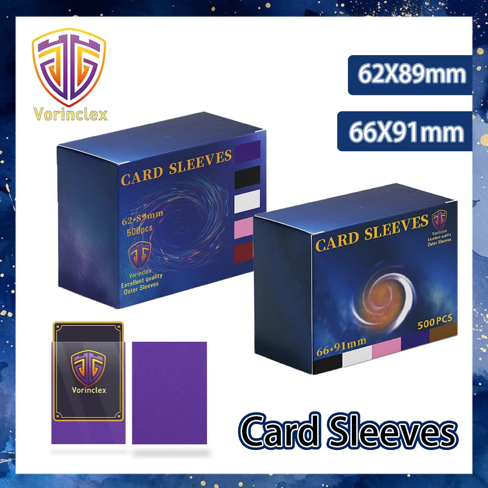 62x89mm card sleeves 500PCS Matte Trading Card Sleeves 62x89mm 66x91mm for MTG YGO TCG Game Card  Protector 5 Colors Durable Clear