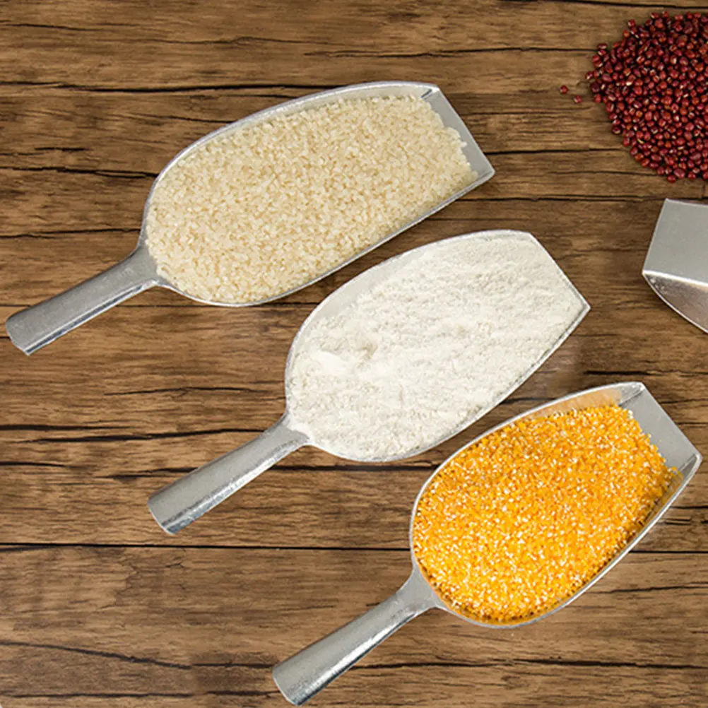 

2 шт. алюминиевые лопаты для льда, кухонные лопатки для зерна, рисовая мука, совок для конфет, лопаты для кубиков льда, лопаты для еды в супермаркете