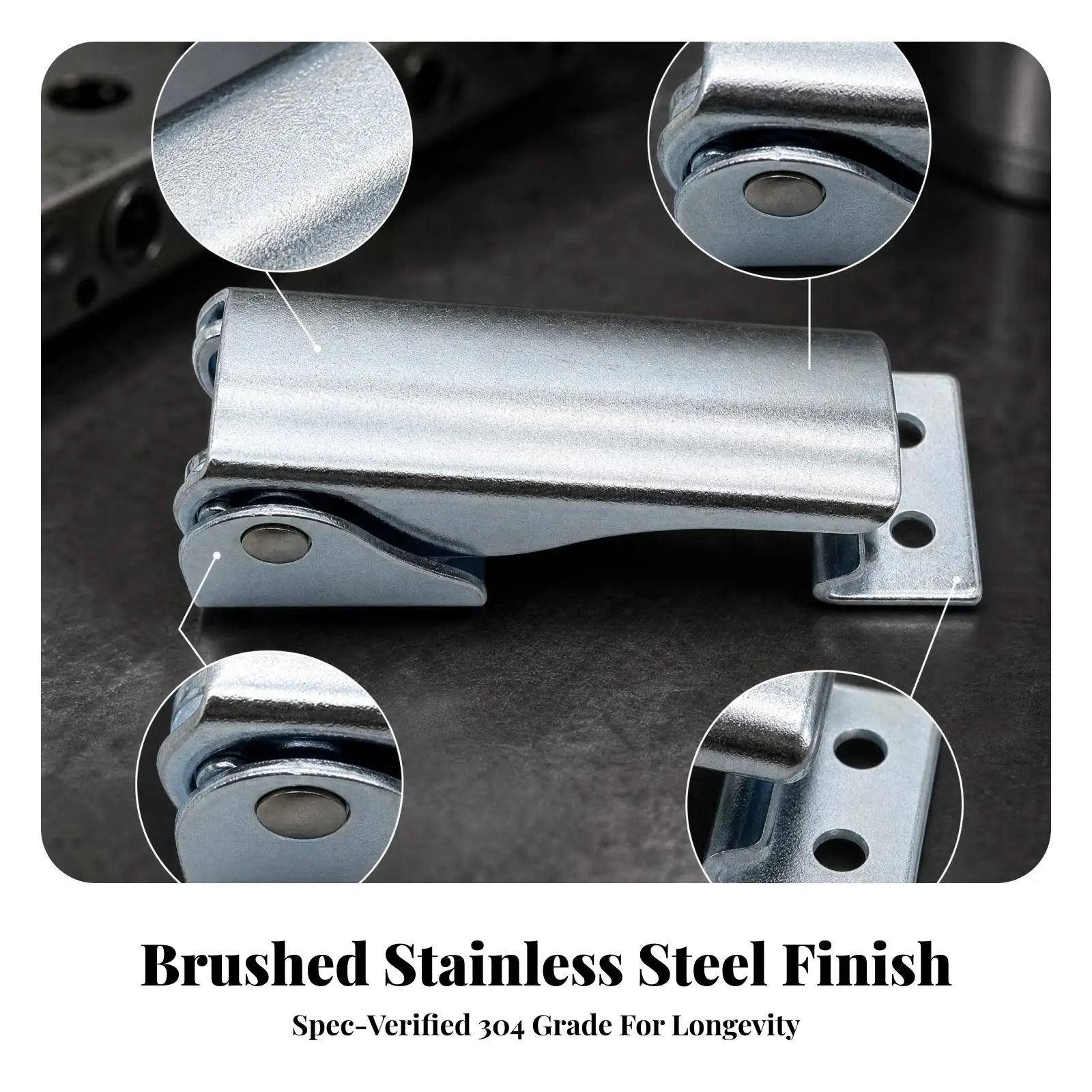 Adjustable Industrial Toggle Latch Heavy Duty Zinc Plated Steel for Equipment Case Machinery Enclosure
