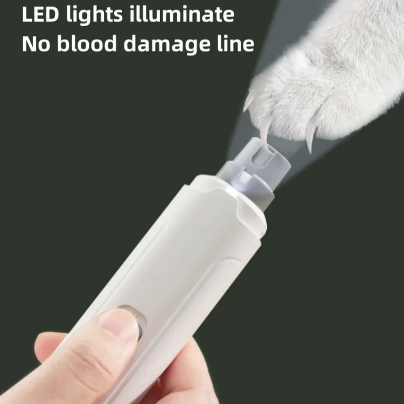Электрическая автоматическая шлифовальная машинка для ногтей для домашних животных для собак, кошек, ногтей, машинки для стрижки лап, перезаряжаемый через USB триммер, безболезненный уход за лапами, гвоздь для домашних животных T