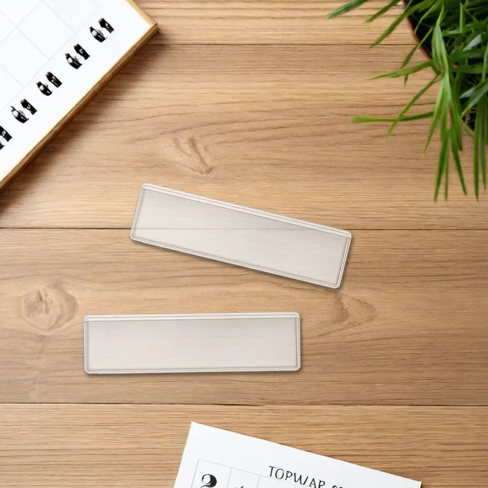 

100Pcs Clear Plastic Label Pockets Self-Adhesive Index Card Holders Waterproof Tear-Resistant for Files Storage Bins Shelves