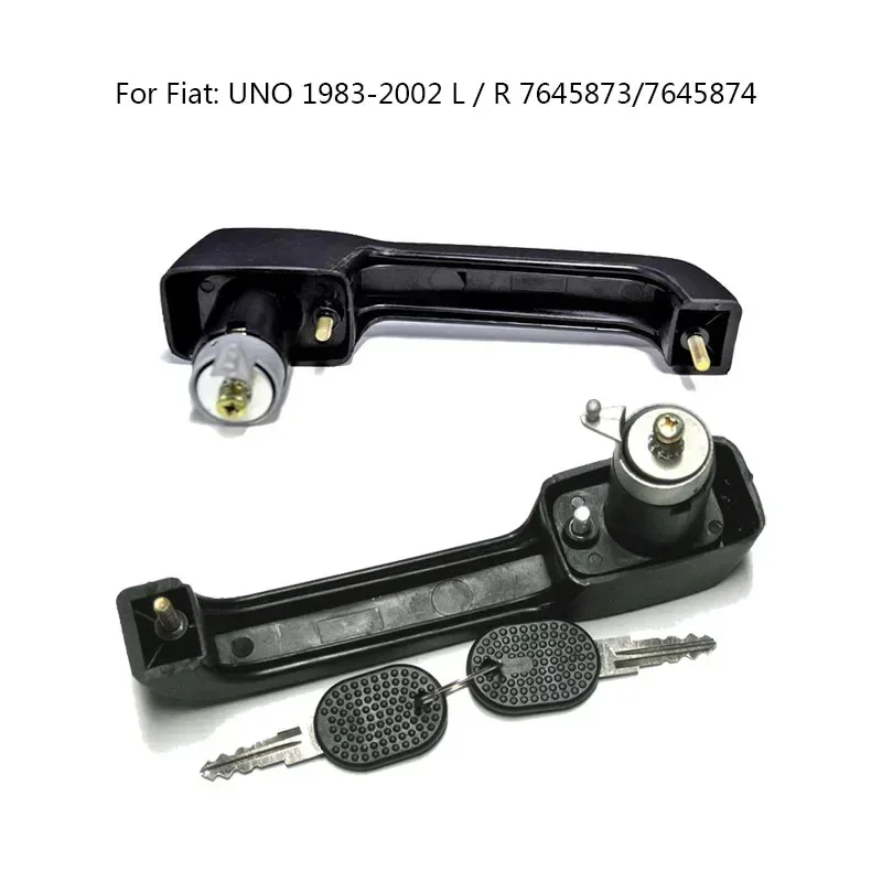 1Set New Outer Door Handle Suitable for Fiat: UNO 1983-2002 L / R 7645873/7645874
