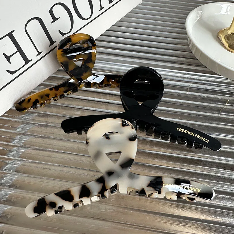 كوريا الموضة 13 سنتيمتر سرطانات الشعر الكبيرة للفتيات والنساء خلات مخلب شعر لإكسسوارات الشعر أوبدو #4