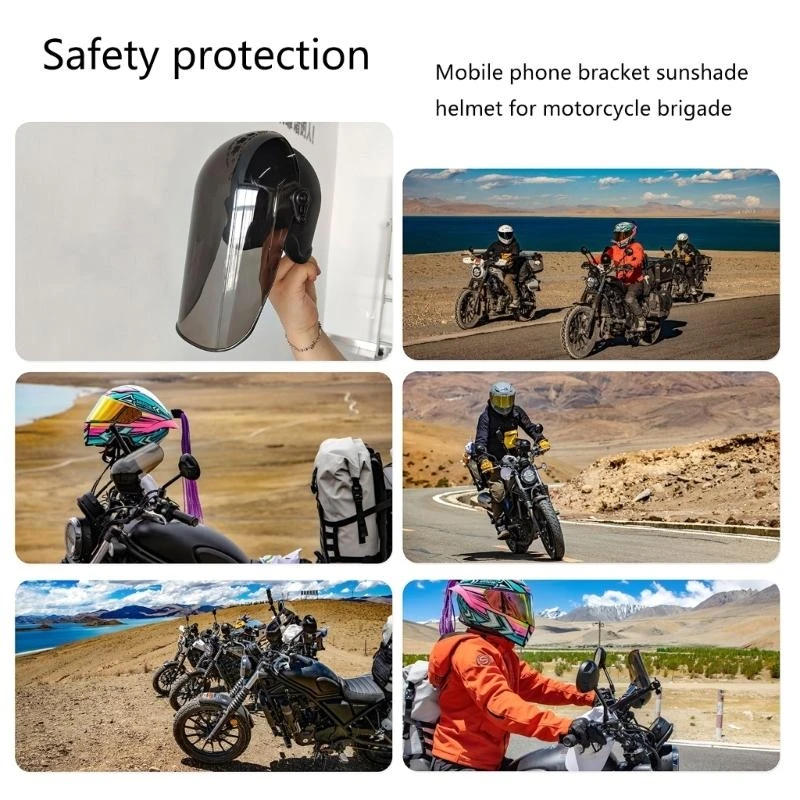 

A2UC Extended Sunshade Waterproof Motorcycle Phone Bracket Stand 360 Degree Rotatable