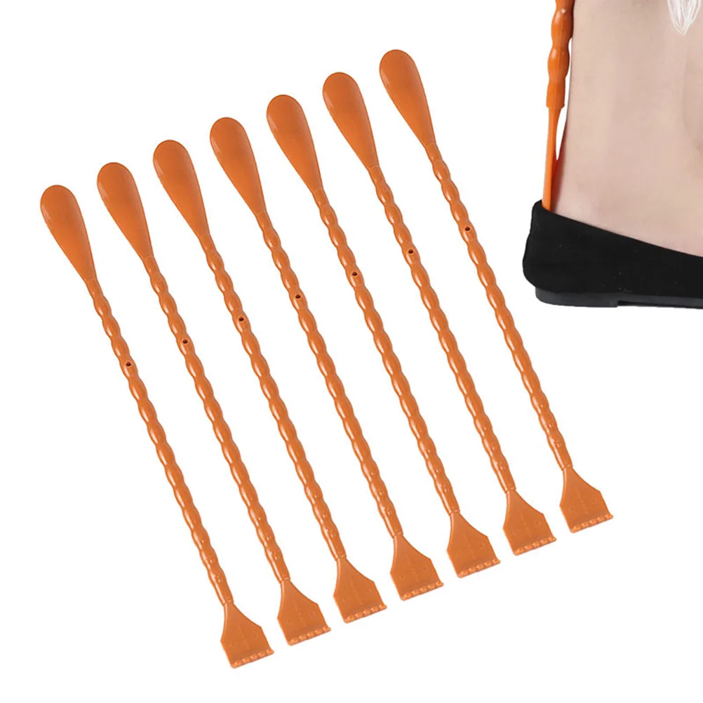 

2 Pcs The Back Pregnant Woman Shoe Crease Protector Long Handled Horn Shoehorns