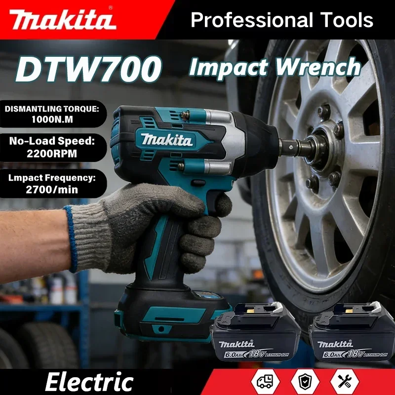 cle-a-chocs-sans-fil-makita-dtw700-1000nm-cle-electrique-sans-balais-tournevis-outils-electriques-a-grand-couple-pour-reparation-automobile