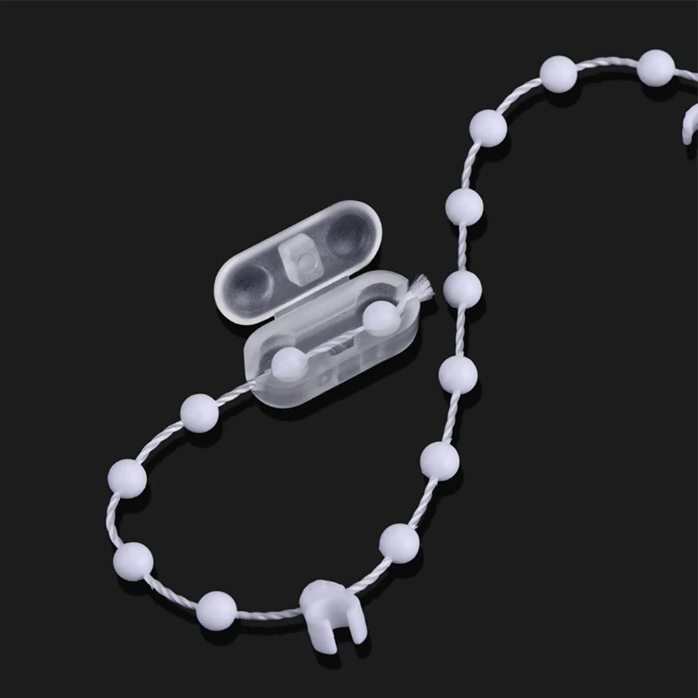 10/30/50 Pcs Roller Blind Pull Cord Connector Clips Plastic Curtain Chain Connector For Roman Vertical Curtain Beaded Chain Cord