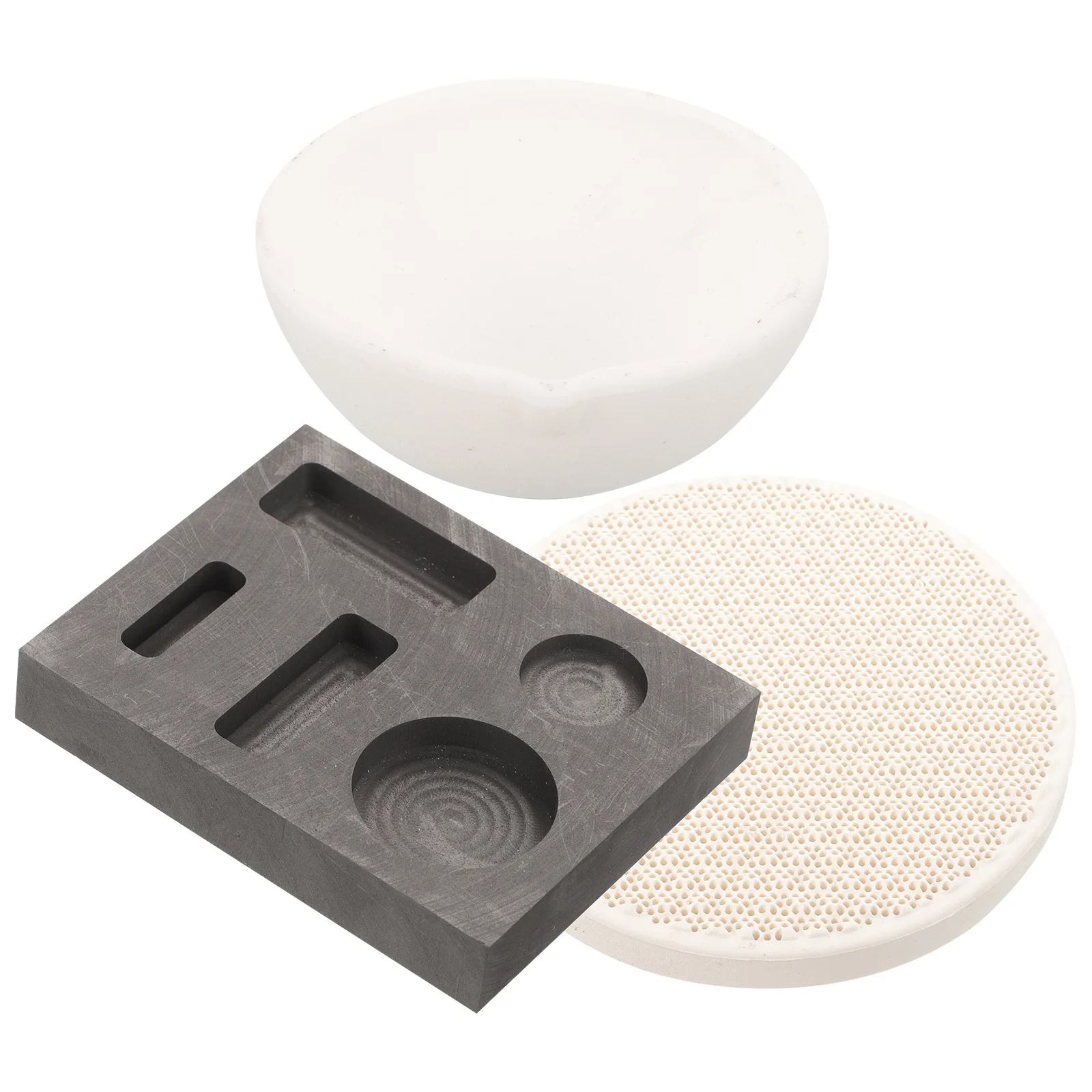 

1Set Practical Melting Crucibles Set Ingot Mold Kit for Metal Casting Gold Silver Copper Copper Alloy Casting Molds