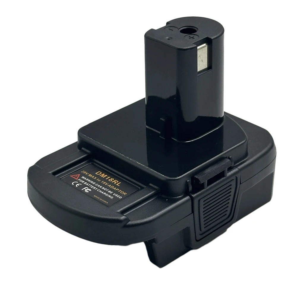 DM18RL Battery Adapter for Dewalt 18v-20v & for Milwaukee 18v M18 Lithium Batteries Work for Ryobi 18v ONE+ Cordless Power Tool