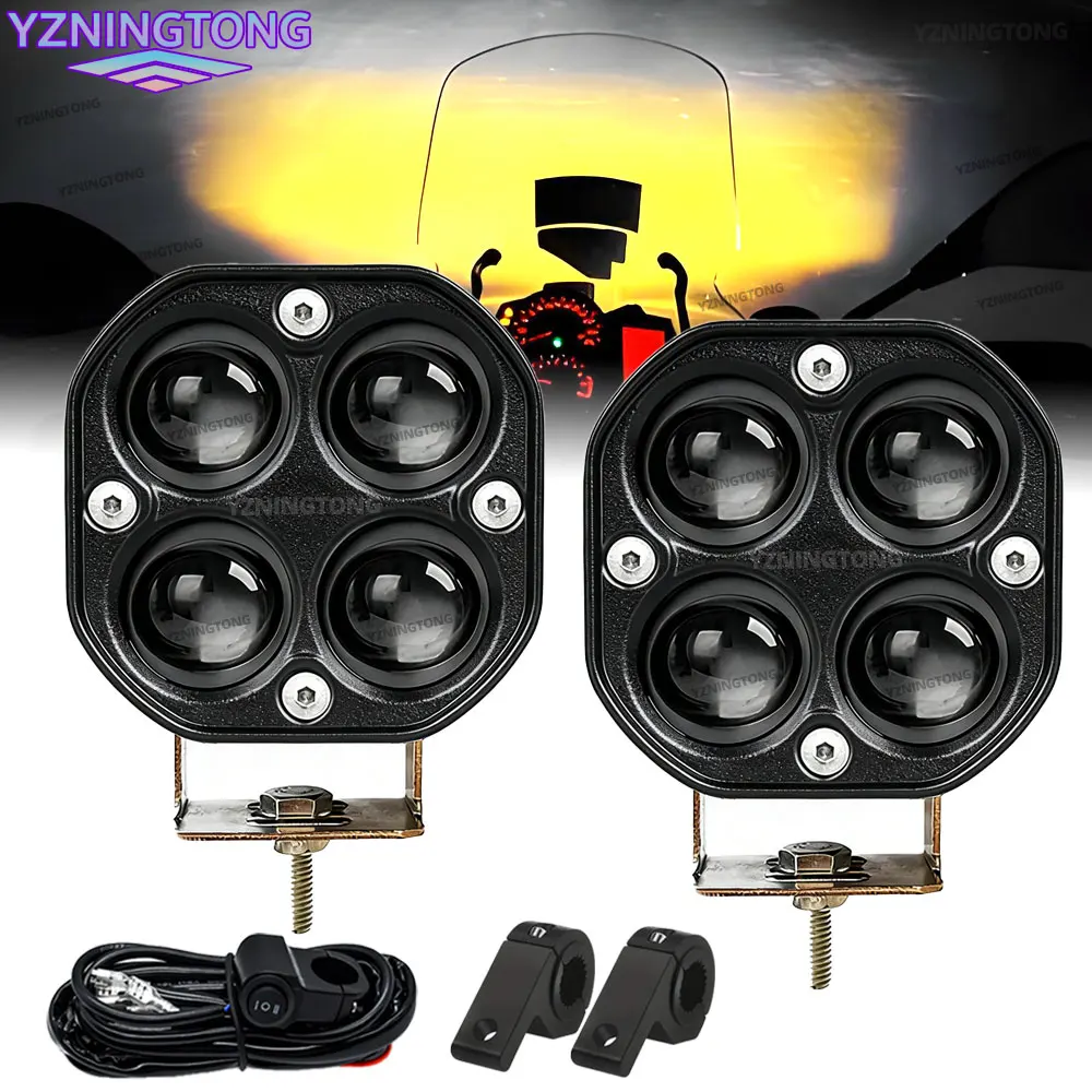 

3 Inch Motorcycle LED Headlight 200W Moto Auxiliary Led Spotlights Fog Lights Driving Spot Head Lamp For BMW Car SUV ATV 12V 24V