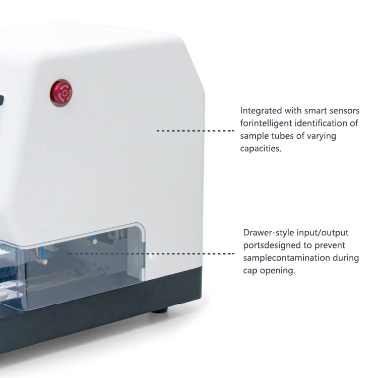 Laboratory Decapping Capping Sample Tubes Automatic 96-channel for SBS Cryovials Capper/Decapper