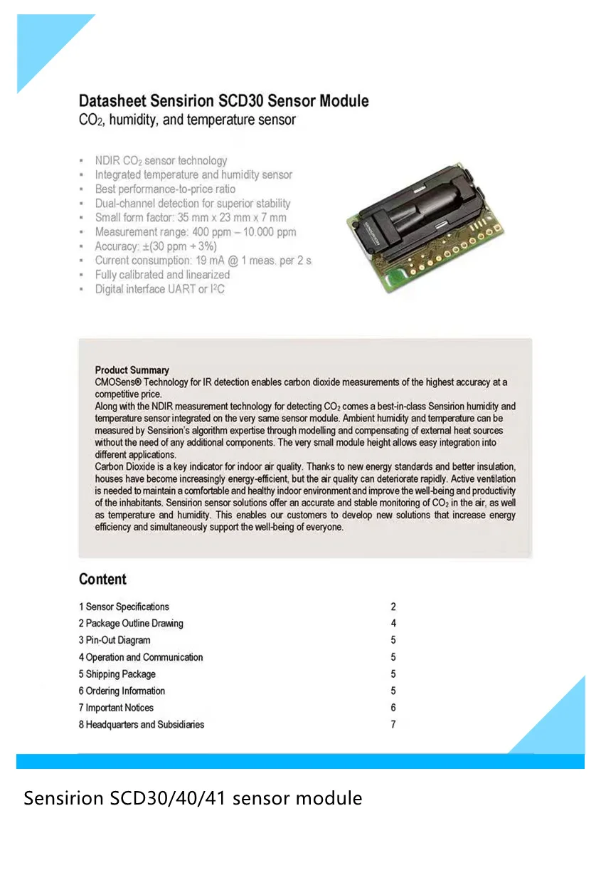 sensor-SPS30\SCD30\SCD40\SCD41