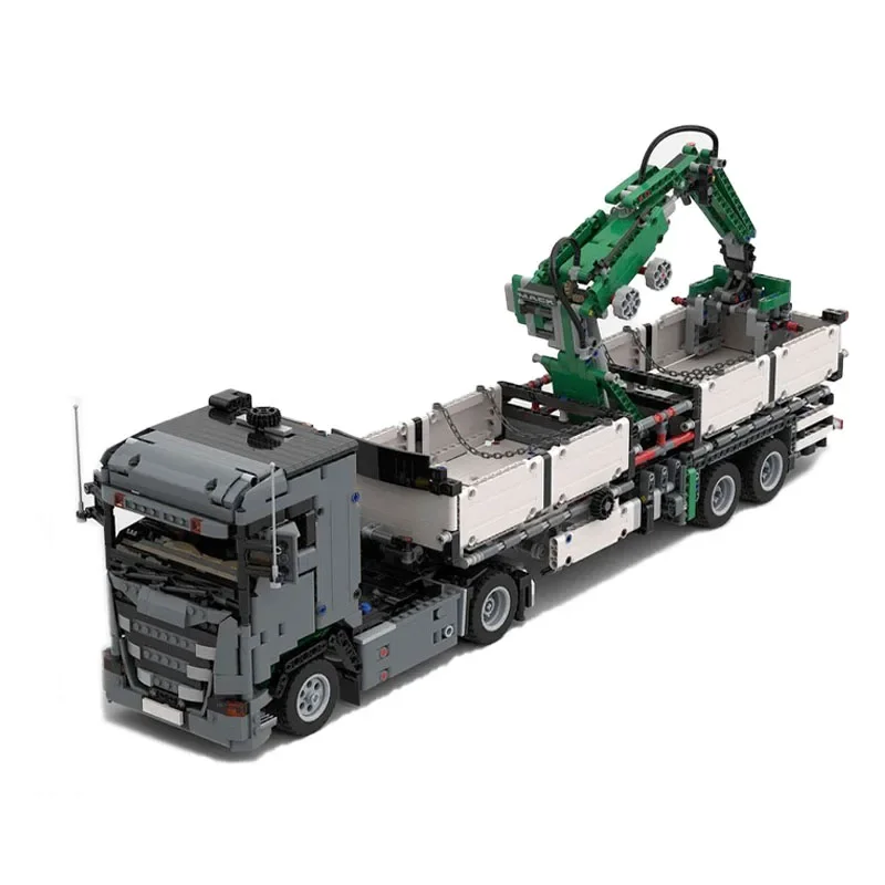 MOC-97635 Kania G370 พร้อมคว้าเครนTrailer Splicing Assembly Building Block Model2368parts Building Blockเด็กวันเกิดของเล่นของขวัญ