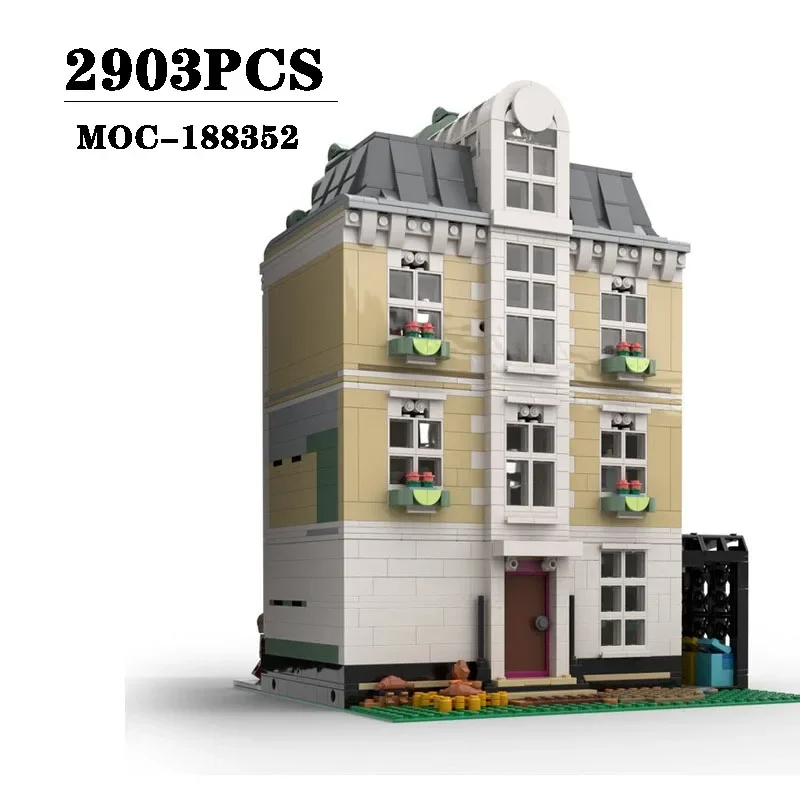 

Building Block MOC-188352 Modular Architectural Art School Assembly Model 2903PCS Boys Education Birthday Christmas Toy Gift