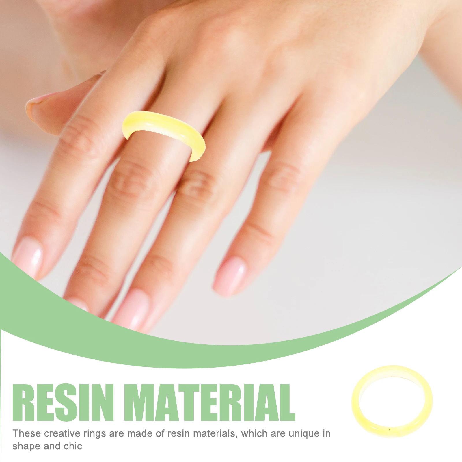 

21 Pcs Colorful Resin Ring Set Creative Rings Finger Pretend Gift for Girls Women Cute Hand Decoration Shopping