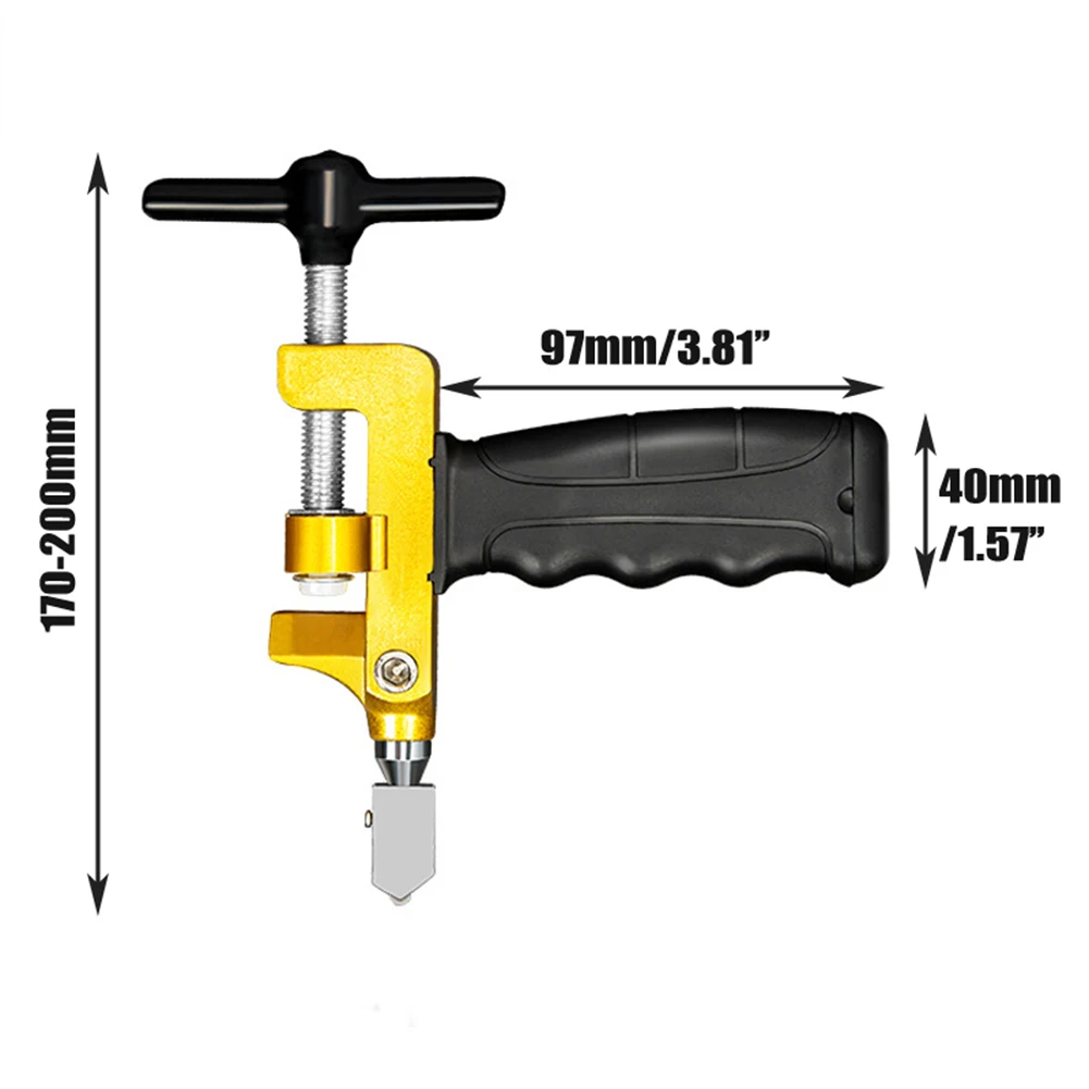 2in1 Glass Cutter 180mm Manual Tile Diamond Cutter Slicer Roller For Ceramic Cutting Tile Opener Construction Tools