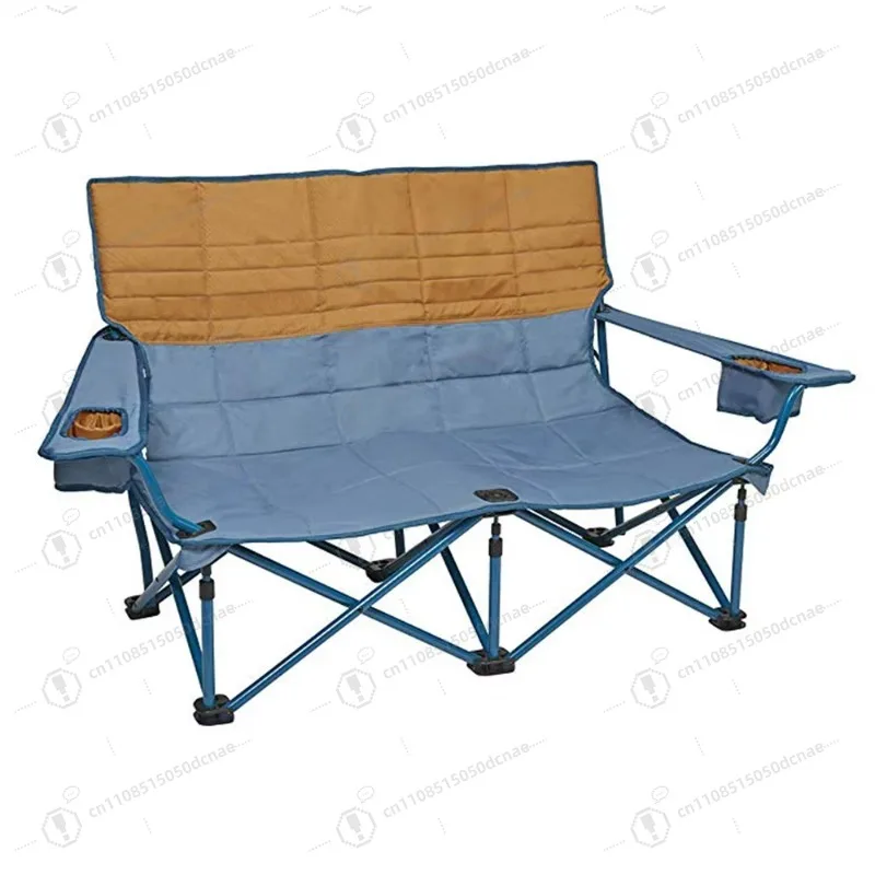 tianye-two-seater-camping-chair-folding-beach-chair-with-cup-holder