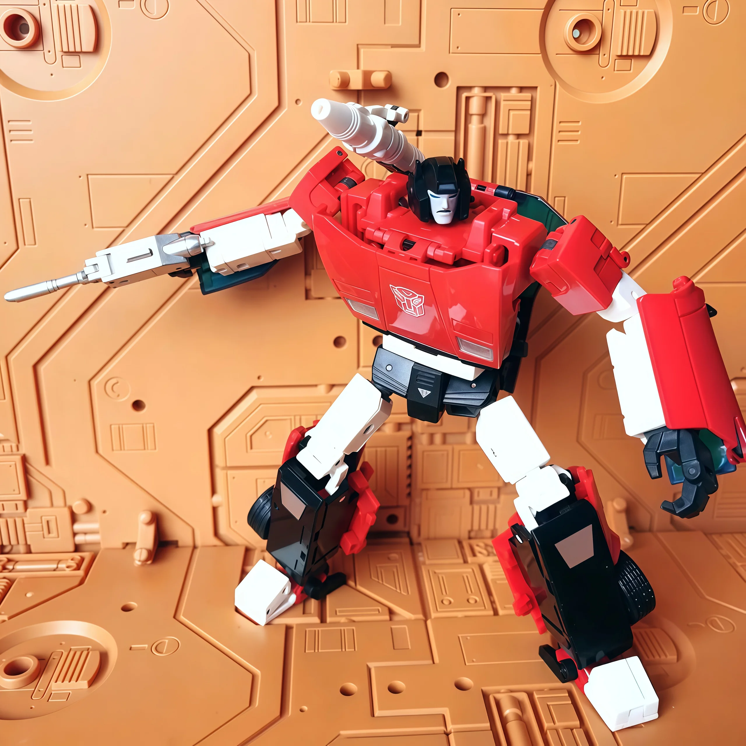 Badcube Bc Ots-14/15 canon horizontal alarme rouge jouet Transformable Mp poupée mobile proportionnelle pour la collecte de cadeaux de vacances