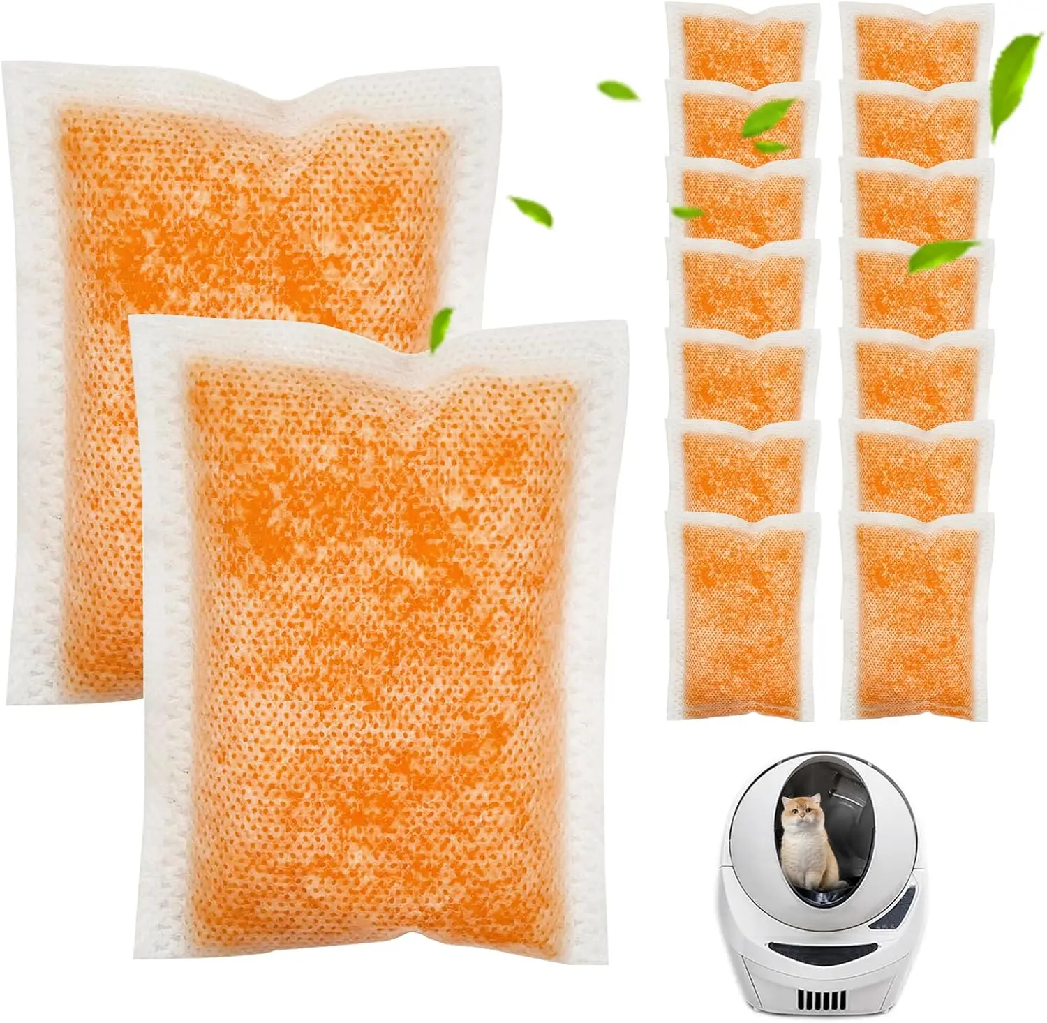 

16 шт. сменных дезодорирующих фильтров для кошачьего туалета, совместимых с Whisker OdorTrap Pod Litter Robot 4, устраняют запахи