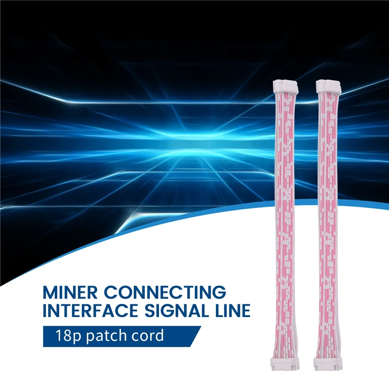 20 piezas Cable de señal de 18 pines 2X9 pines Cable de conexión de fecha para minero para máquina Antminer S9 S7 L3, espaciado de comunicación 2mm