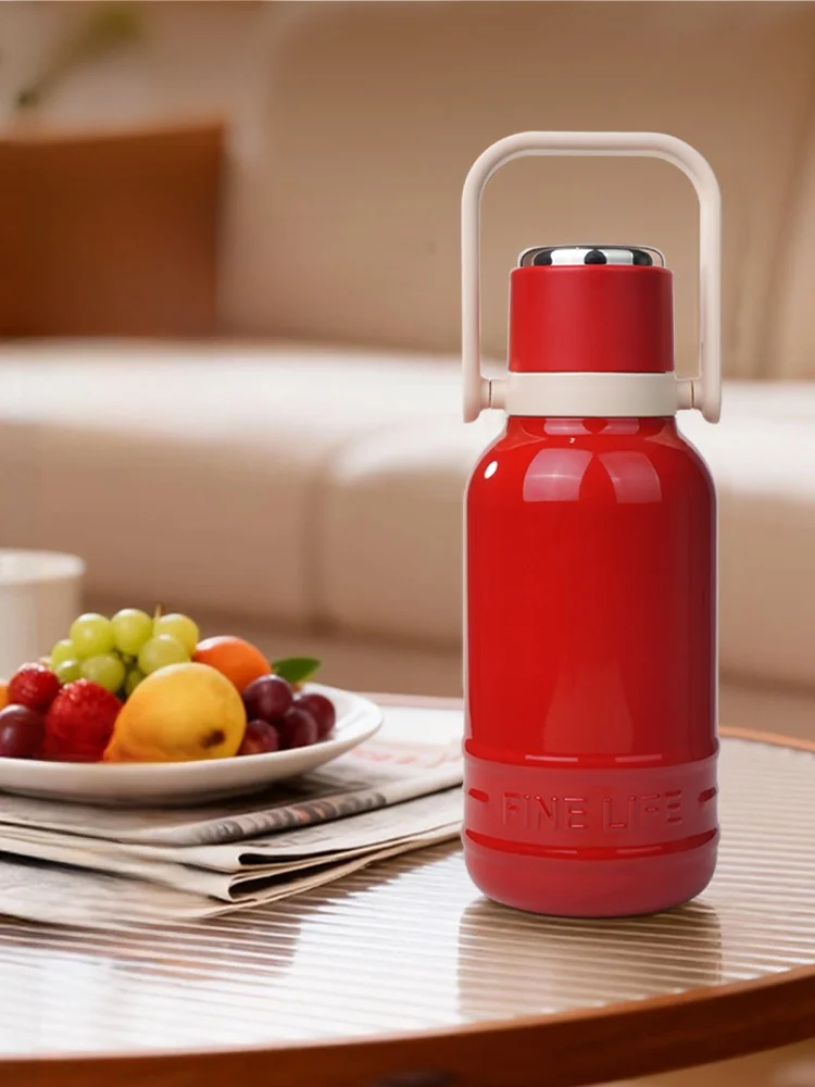 

Большая термокружка из нержавеющей стали для заваривания чая на открытом воздухе, портативная женская чашка в европейском стиле OUFS