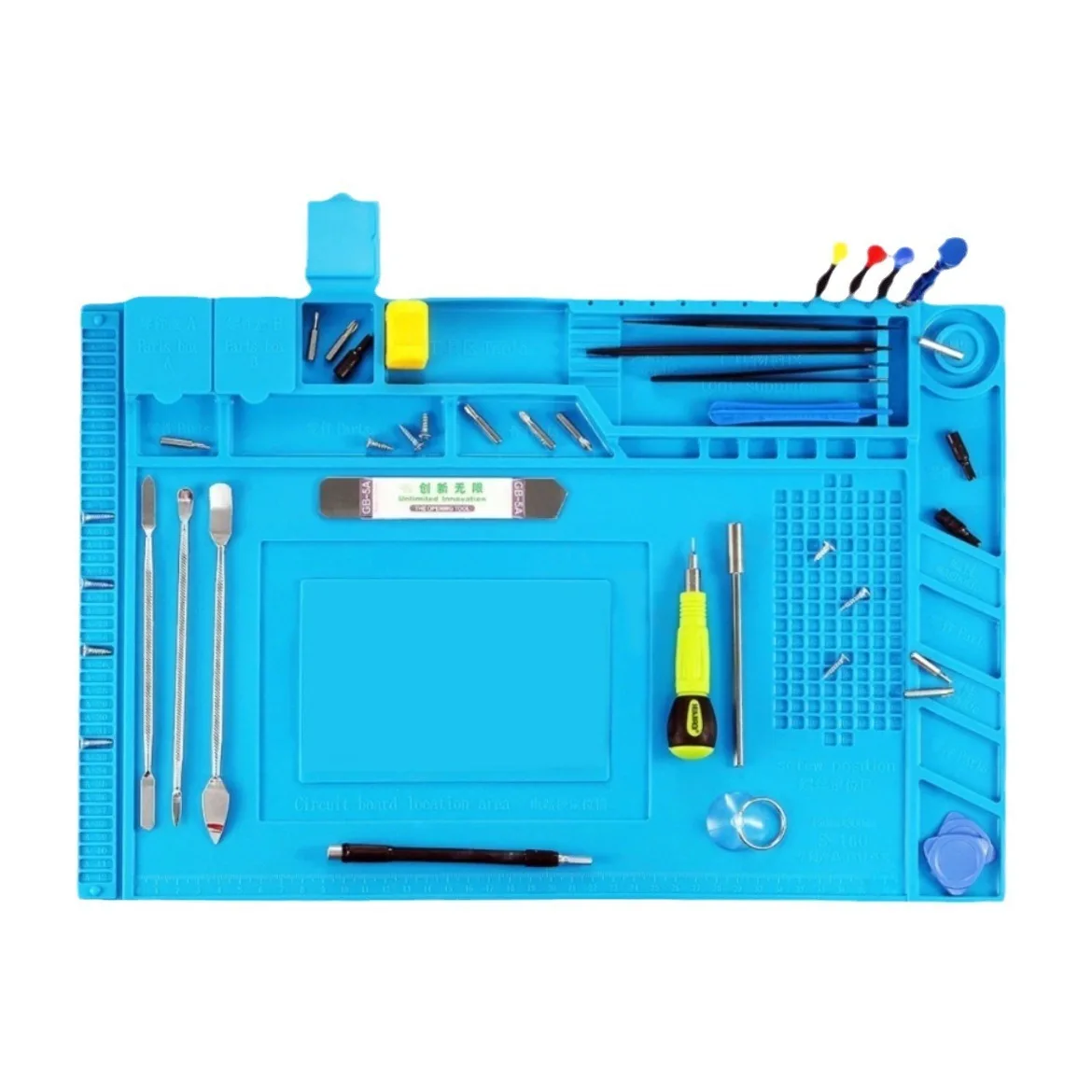 

Коврик для паяльной станции, термостойкая силиконовая накладка с антистатической и магнитной поверхностью для ремонта электроники, часы для ноутбука