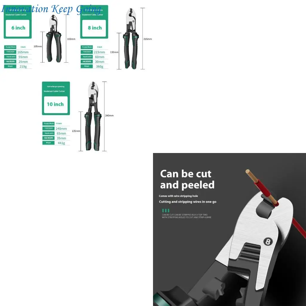 

E65C Heavy Gauge Cable Cutting Pliers Featuring Ergonomic NonSlip Handle For Extended Use