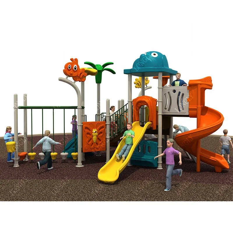 Preferential Price Kids Plastic Slide Educational Outdoor Playground Equipment for School & Residential Areas