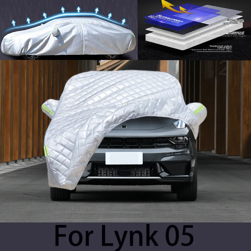 

For lynk 05 Hail prevention cover,auto rain protection, scratch protection, paint peeling protection, car clothing