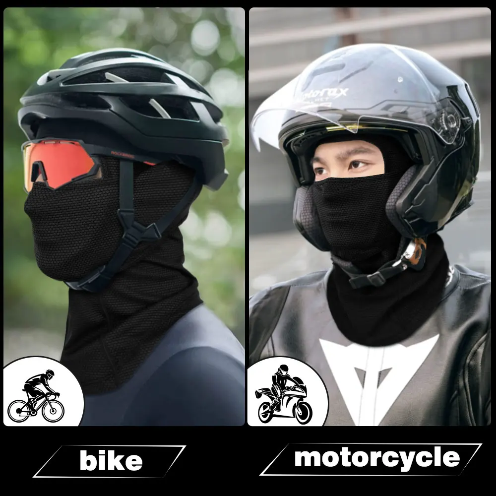 High Quality Cycling Full Face Mask Balaclava Elastic Breathable Quick Dry Neck Gaiter Face Cover For Bicycle Sport Men Women