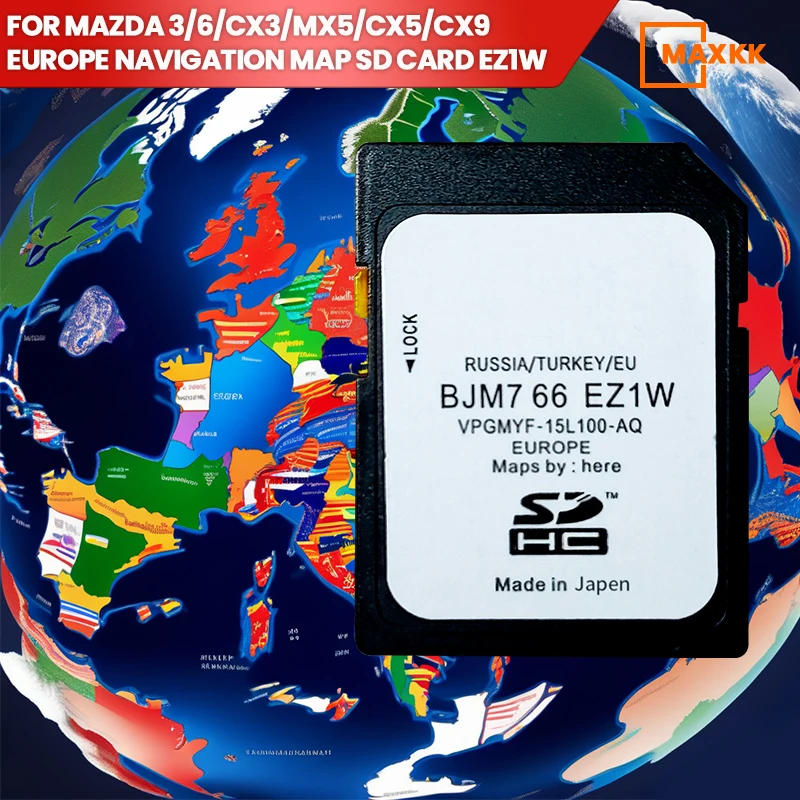 Navigation SD Card for Mazda EZ1W / 2 / 3 / 6 / CX3 / CX5 / MX5 / CX9 / GPS Map SD Card 2023