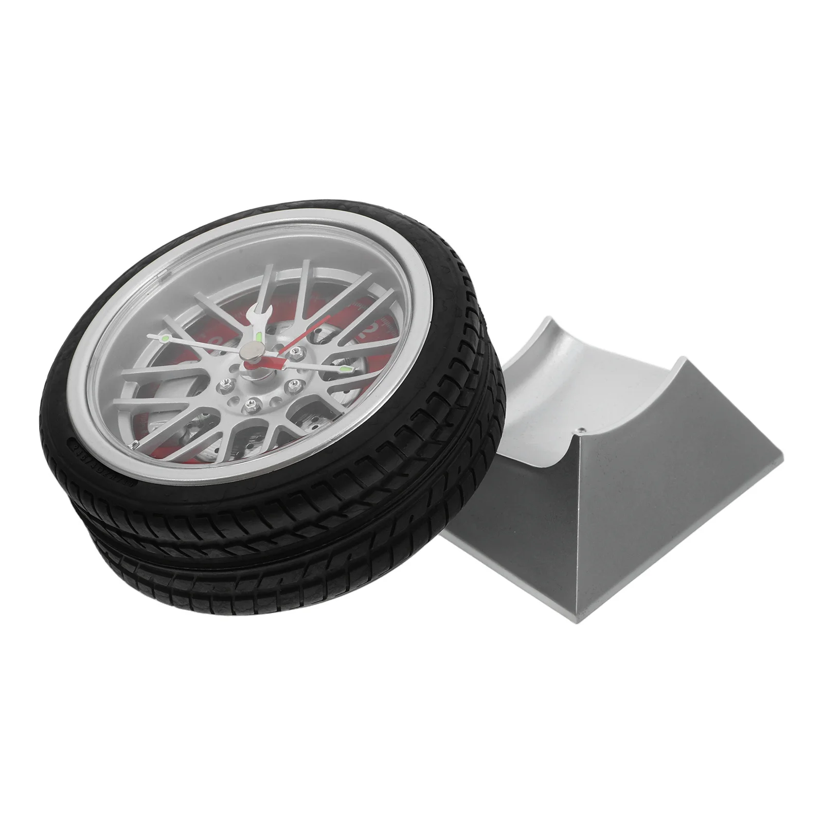 

Mini Wheel Design Silent Quartz Movement Desk Clock Mini For Bedroom Office Home Bedroom Decor Wall Clock