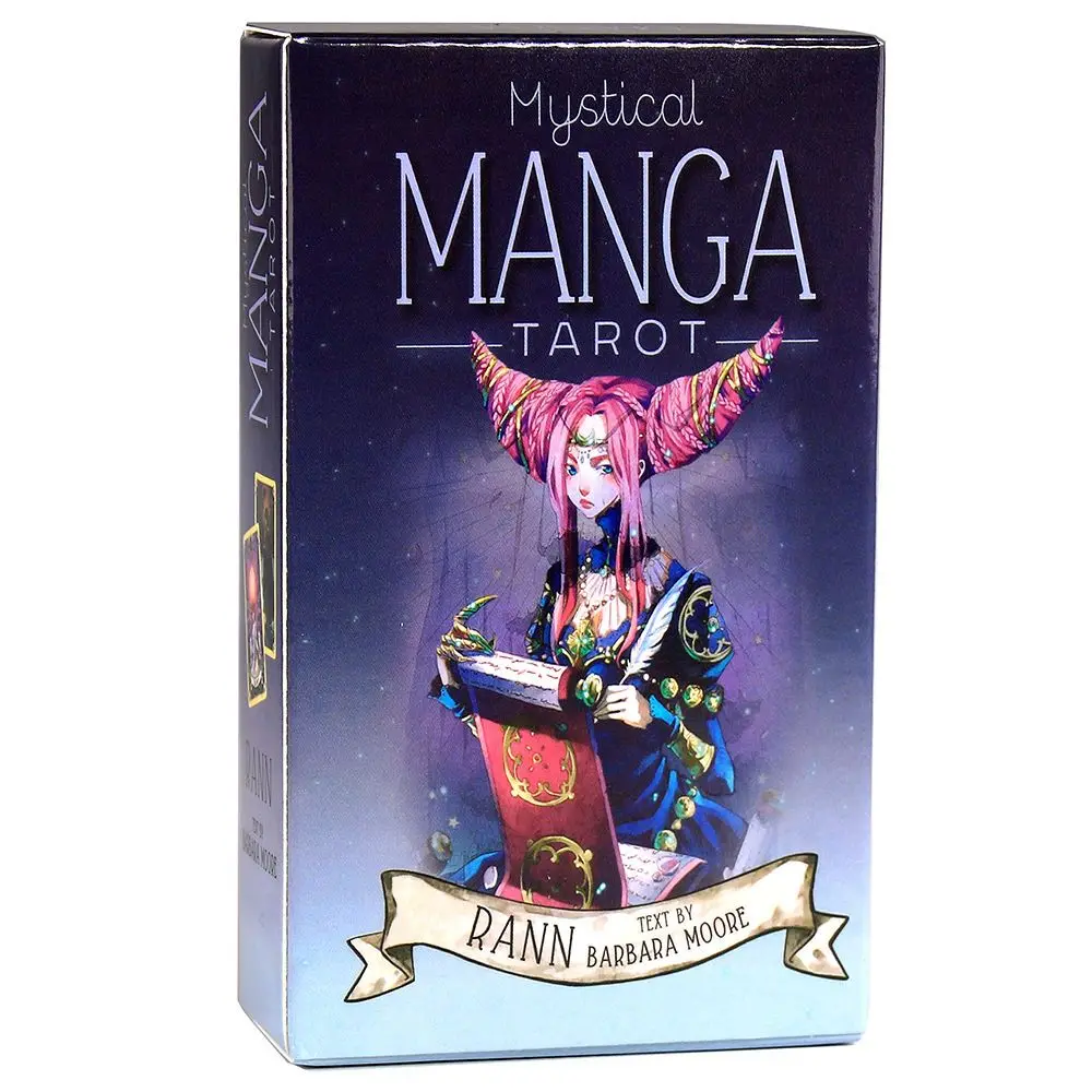 

Mystical Manga Tarot Cards A 78 Deck Oracle English Visions Divination Edition Borad Playing Games gift
