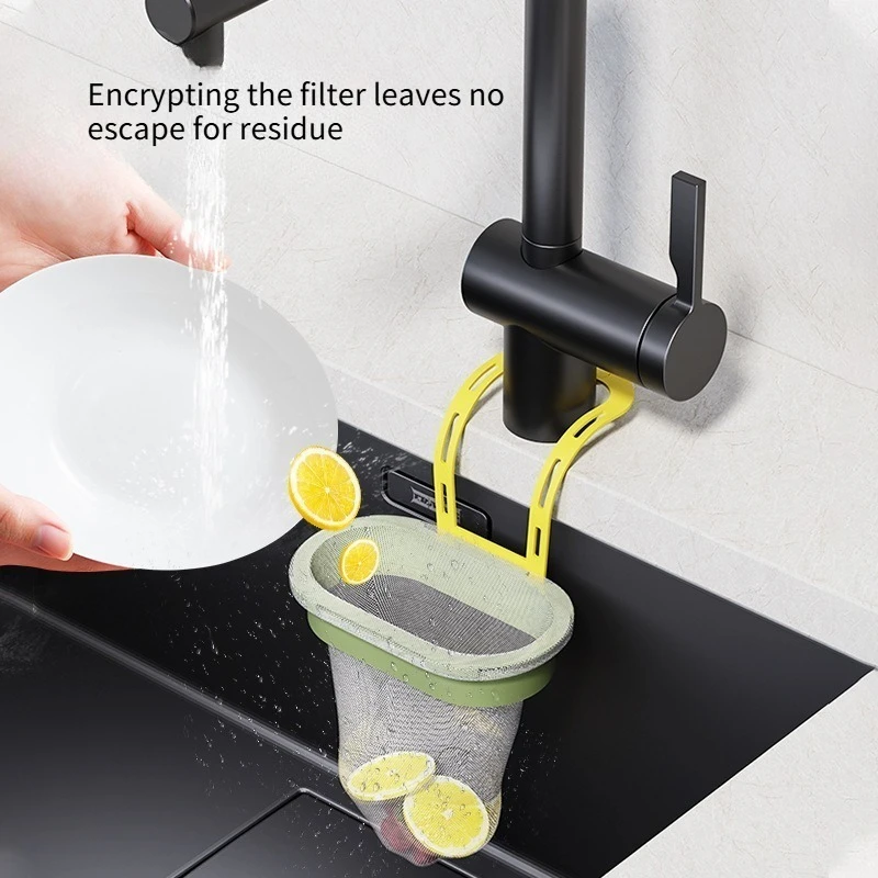 1 Sink Filter Hanging Bag, Kitchen Sink Disposable Filter Screen, Leftover Food, Kitchen Waste Residue Drainage Screen