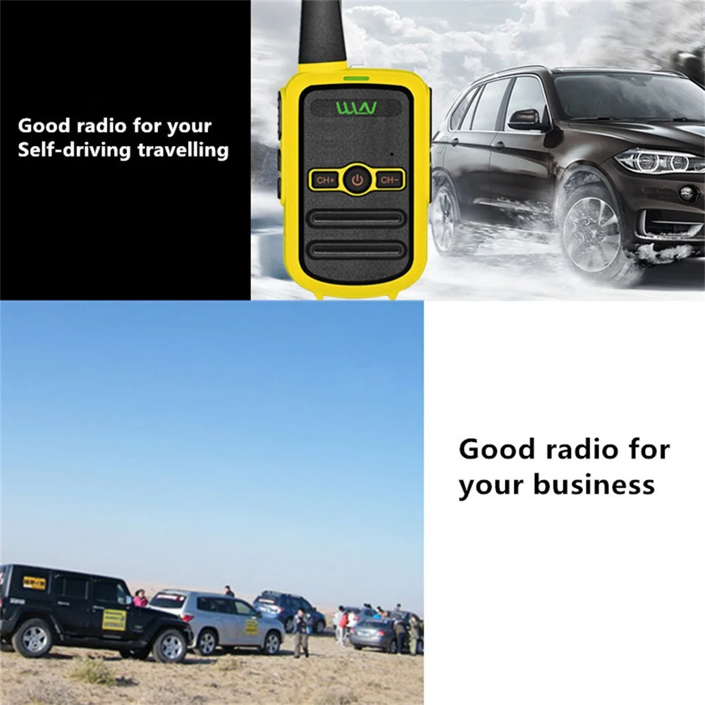 WLN KD-C51 Mini Draagbare Handheld Draadloze High Power Walkie Talkie Beroep FM Zender Ontvanger Twee Manier Radio Adapter
