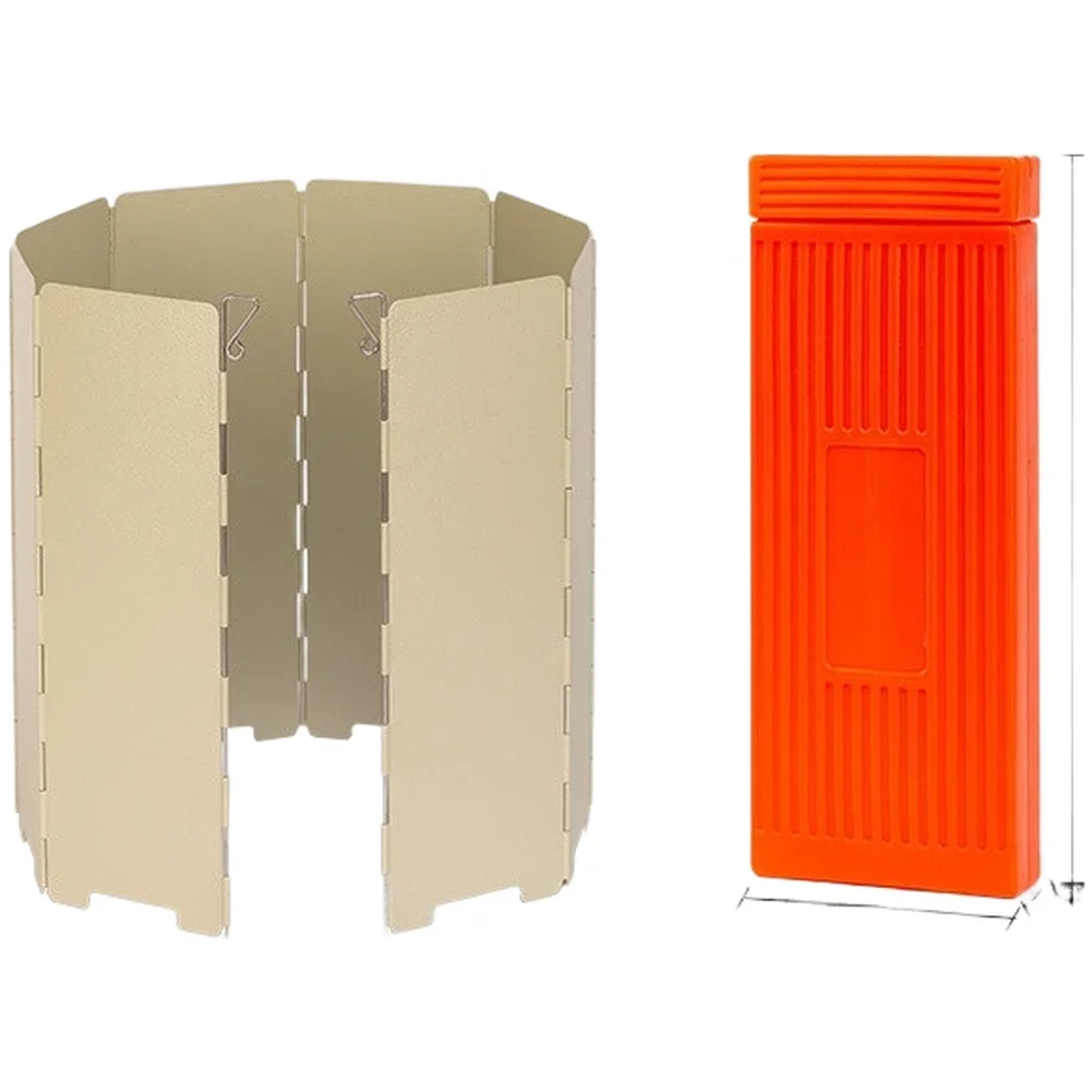 Easy Setup Camping Burner Shield Grill Portable Wind Guard 9.5*24.5*3cm Camping Windshield Large Support Panels