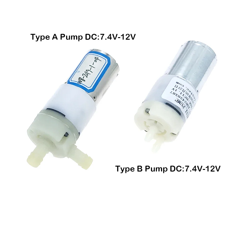 DC 7.4V 12V Small Water Pump Large Flow 370 Self-priming Pump Micro Electric Diaphragm Pump for Auto Watering Equipment