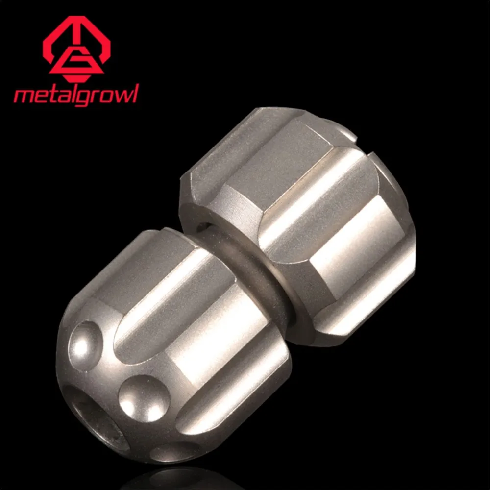 METALGROWL Titanium Alloy Knife Beads Fidget Spinner Bracelet Rope Pendant Decompression Toy EDC